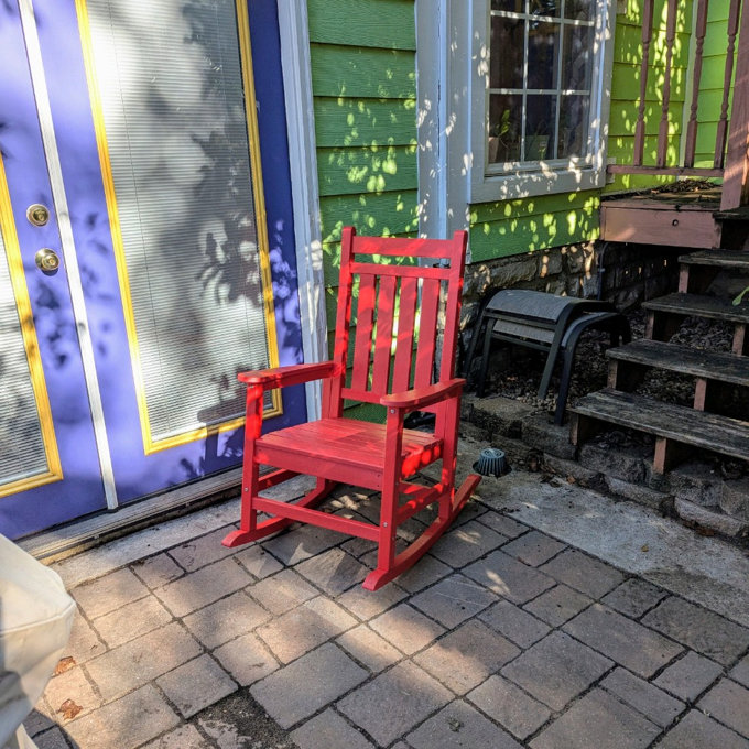 Rosecliff Heights Wolak HDPE Rocking Adirondack Chair & Reviews